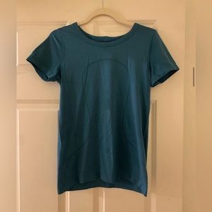 Lululemon swiftly tech short sleeve shirt | blueish teal